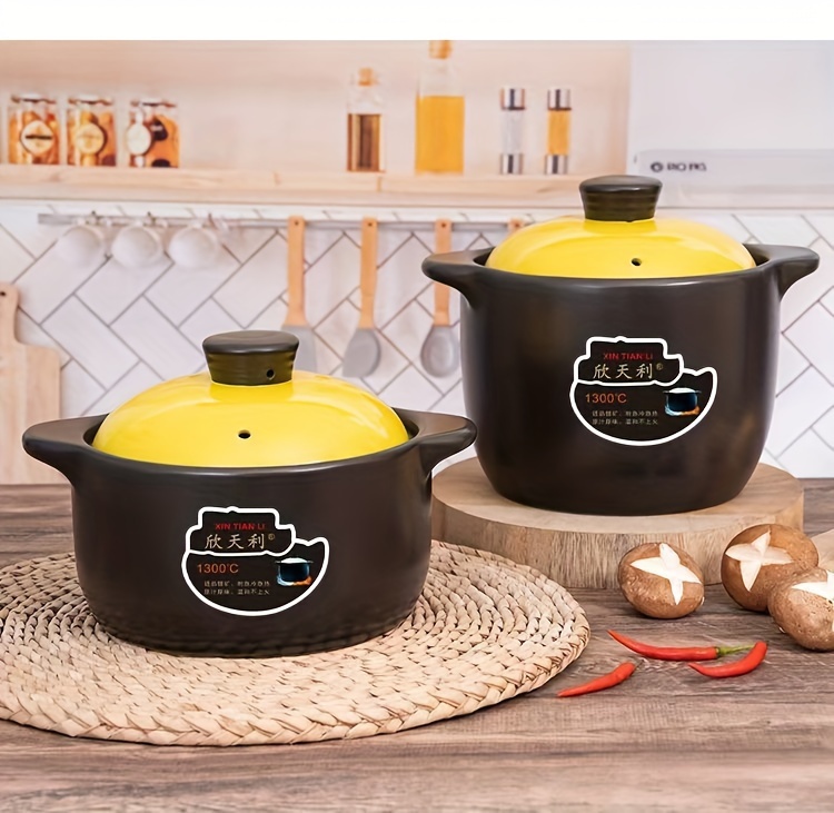 xin   ceramic casserole set   heat distribution high temperature resistant   gas stovetop steaming dishwasher safe details 2