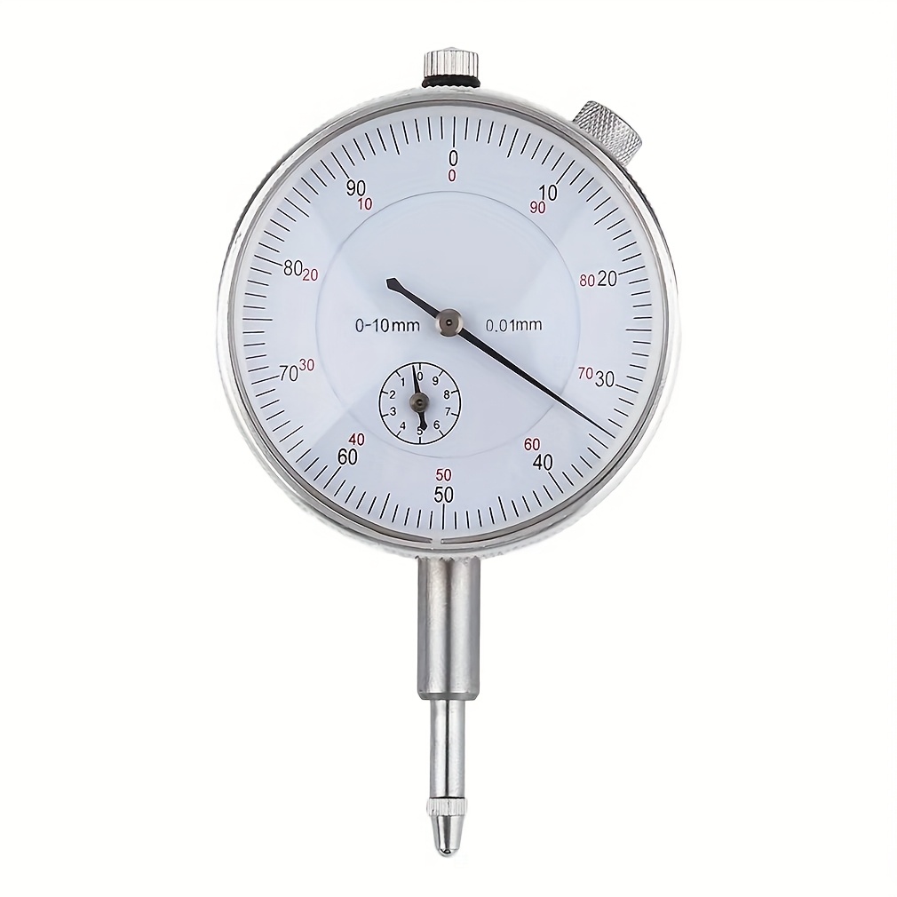 TEMU Precision Tool Meter With A 0-10mm Dial Indicator Gauge, Featuring A Resolution Of 0.01 For Accurate Measurements