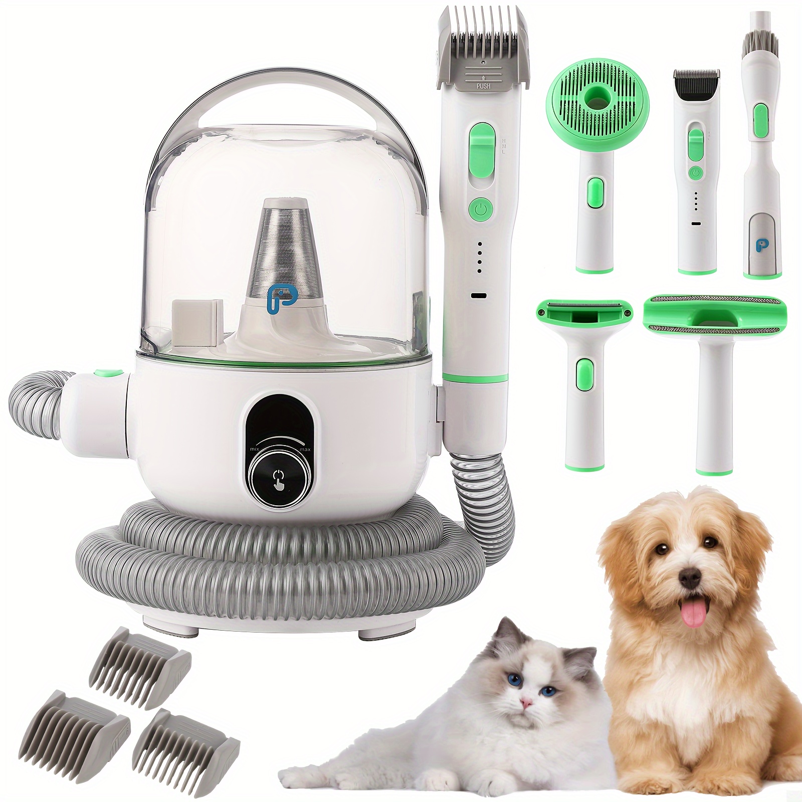 

Hufy Pet Grooming Vacuum, Pet Grooming Kit & Vacuum Suction 99% Pet Hair, Dog Vacuum For Shedding Grooming, Pet Grooming Vacuum For Dogs&cats, 5 In-1 Pet Grooming Kit, Dog Hair Remover