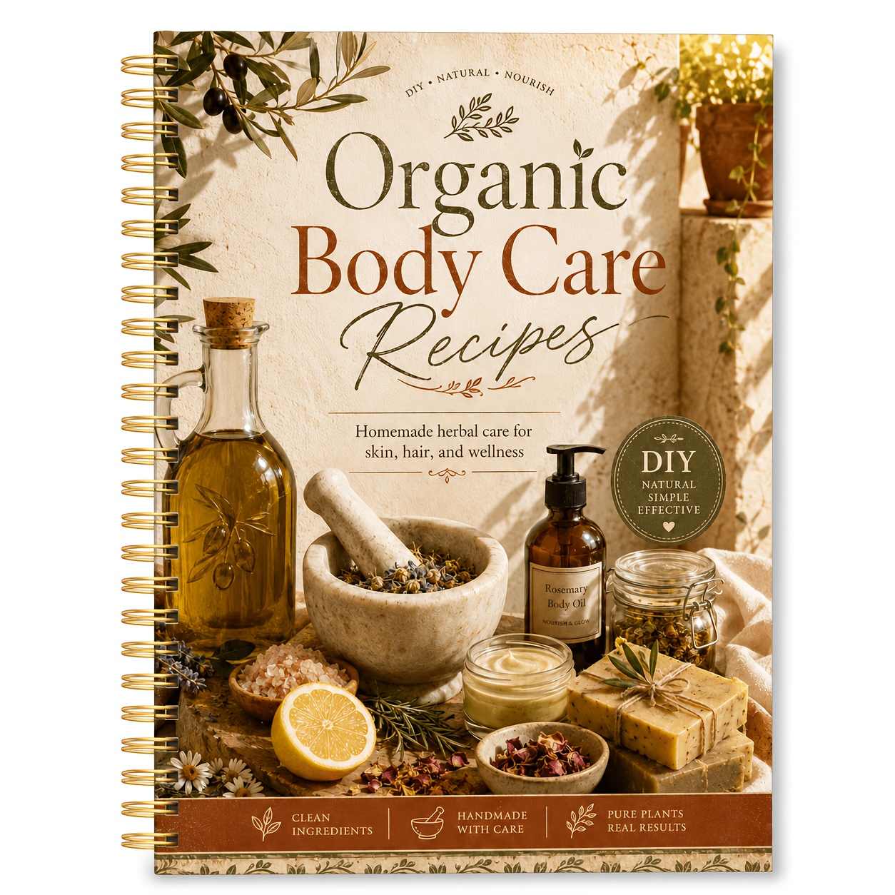 TEMU Care Formula Spiral Notebook Beauty Product Recipes - Making Your Oils, Scrubs, Lotions, Shampoos, Masks And Bath Recipes Natural Enthusiasts'