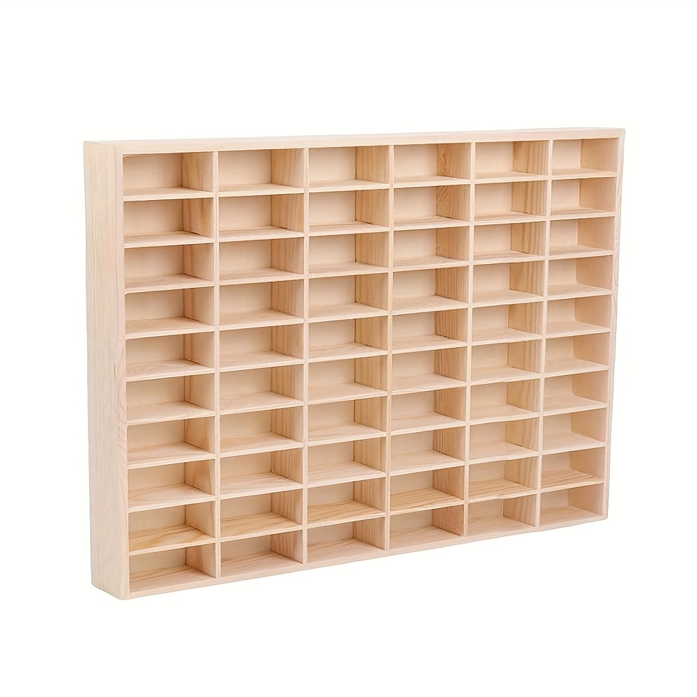 1pc Solid Wood Car Model Storage Box Display Stand Stackable Dustproof Collection Box Creative Gift Ornament Home Window Multi-scene Universal