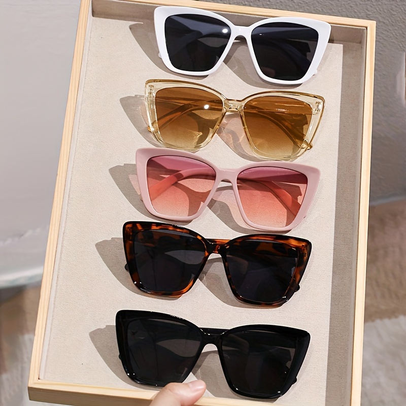 

Fairmarry 5pcs Set: For Women - -glare, Plastic Frame, For & Outfits