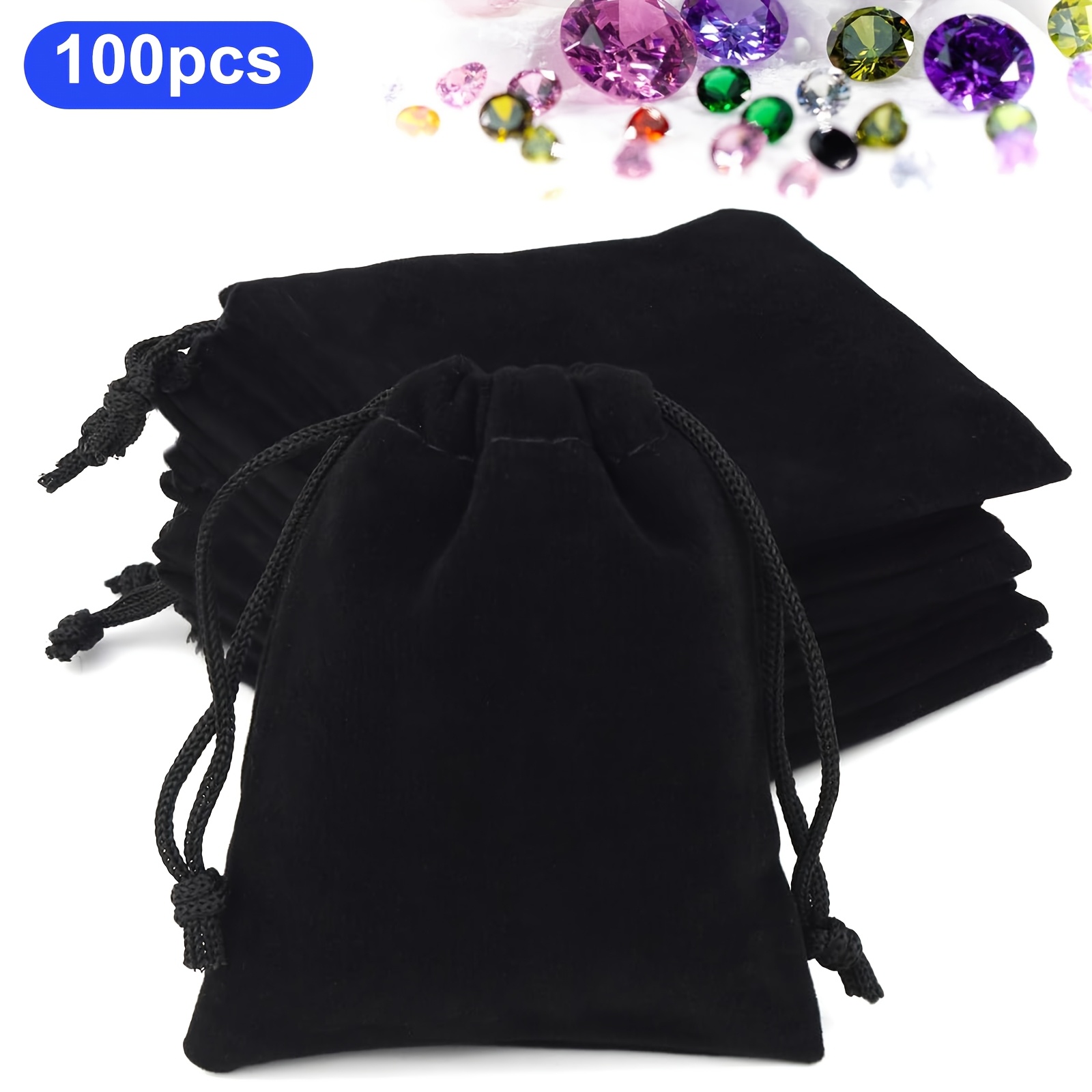 velvet drawstring bag sold on Temu United States
