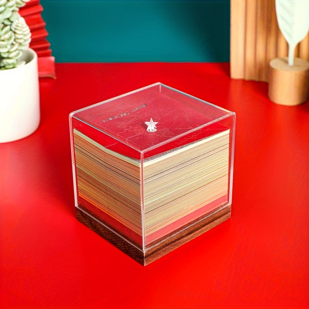 3d christmas tree paper sculpture desk calendar diy artistic notebook stickers creative paper carving ornament weekly planner office supplies details 4