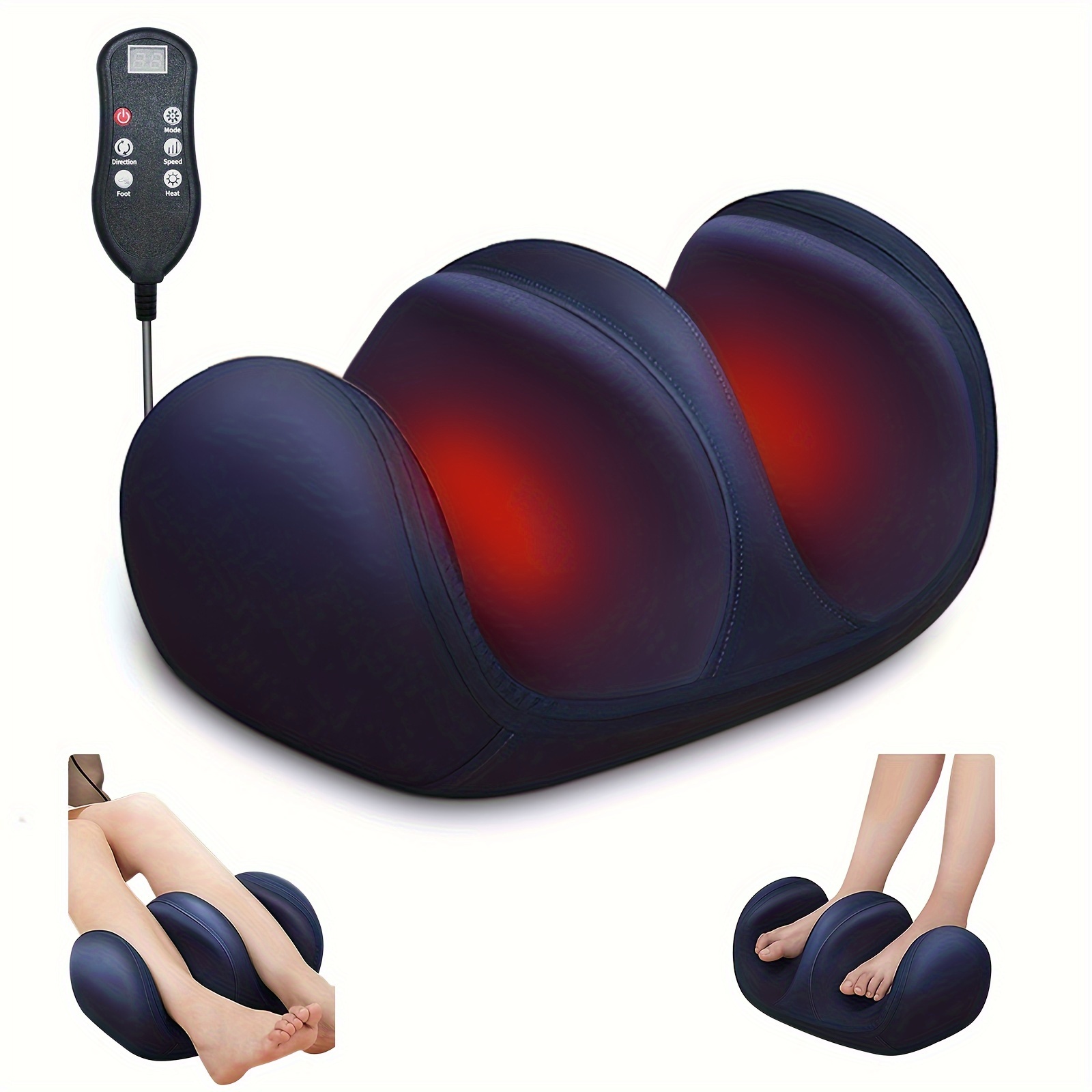 

Foot Massager Machine With Heat Deep Shiatsu Foot Massager Massage Foot And Calf Massager Gifts For Women/ Men/ Mom, Ideal Gift For Valentine's Day, Father's Day, Day