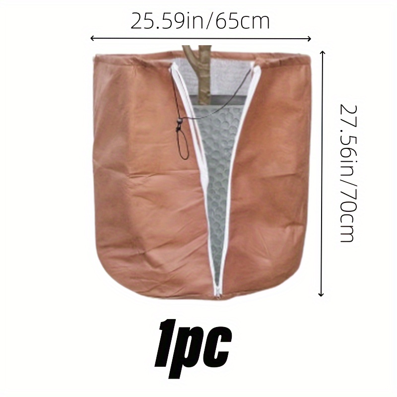 TEMU 1pz/2pz/4pz Borsa di Protezione Invernale, Borsa di Protezione per Piante in Vaso, Fiori, Palme, ecc., Resistente da Installare