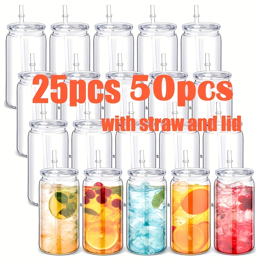 50pcs 16oz ombre matte acrylic tumblers - colorful plastic coffee mugs with  clear lids & straws, cold drinks - ideal thanksgiving gift for women | Shop  On Temu And Start Saving | Temu
