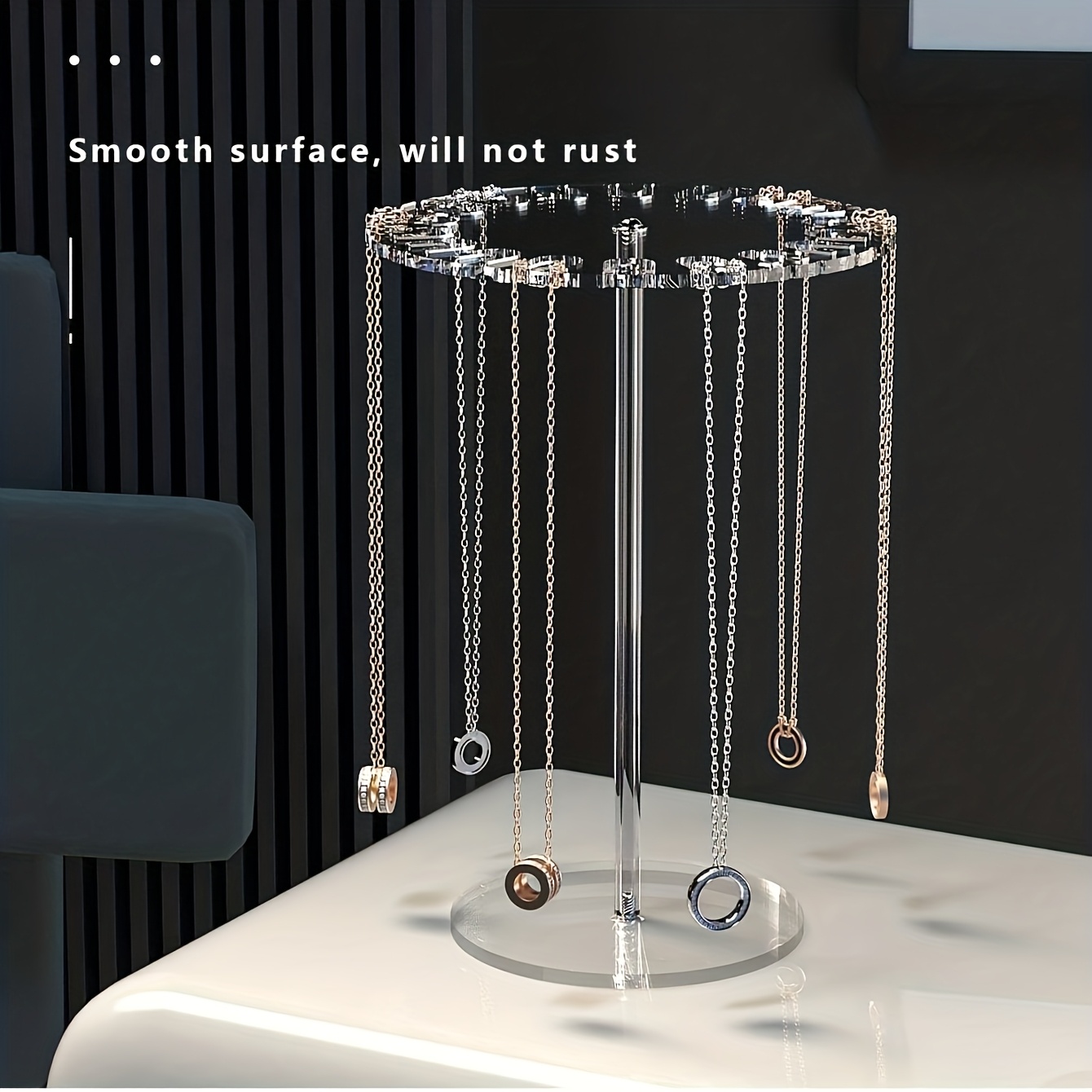 Kettenaufbewahrungsregal - * eleganter Schmuckstnder zur Aufbewahrung von  Ketten, Armbndern und Anhngerketten. Ideal zur Organisation von Schmuck  auf dem Schreibtisch. * Must-Have fr ...