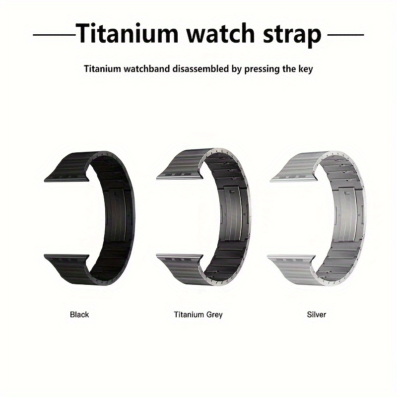 

Titanium Steel For Apple //8/7/6/5/4/3/2/1/se 49mm Metal Iwatch 45/44/42mm