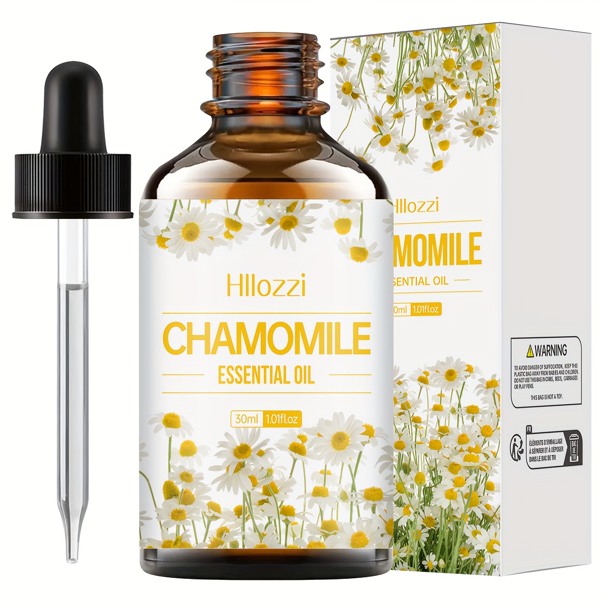 Image of Chamomile Essential Oil, Hydrating And Nourishing Care Oil With Fresh Chamomile Scent, Alcohol-free, Suitable For Body Massage, Bath Use And Care, For Face, Body, Hair And Nails, Suitable For Types
