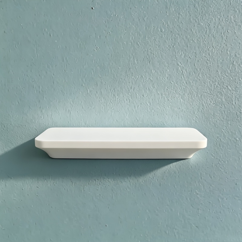 TEMU 1pc Mini Hidden Storage Wall Shelf, For Living Room Sofa Wall & Hallway Dead Corners, Ideal For Small Apartment Families, High-strength Plastic,