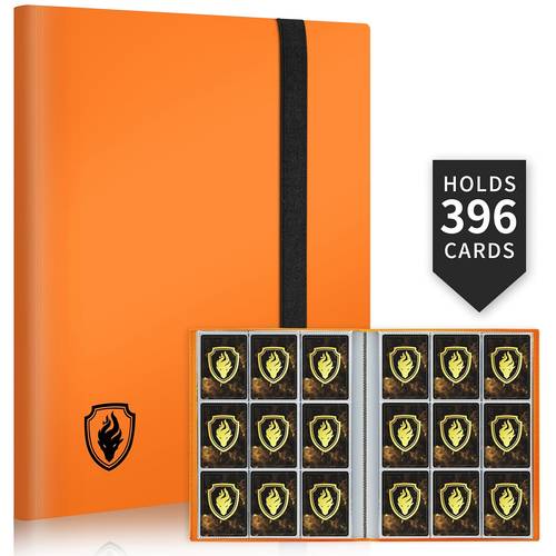 card pocket 396 pockets trading card binder premium album for standard cards side loading card collection folder for mtg tcg game cards sport cards
