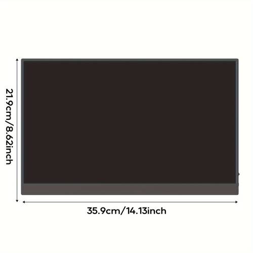 portable monitor 15 6 inch 1080p fhd laptop display usb c computer monitor hdr eye care external screen with