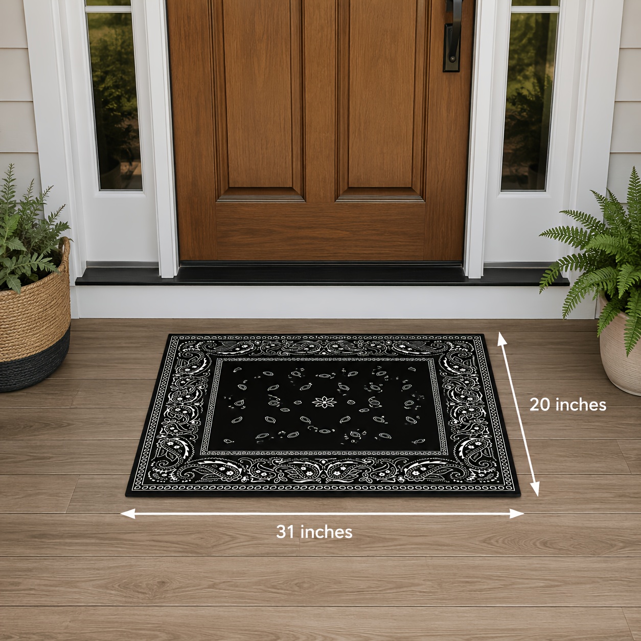 1pc, Modern Soft Area Rug, Vintage Geometric Pattern Anti-slip Rug,, Machine Wash, For Living Room Bedroom, Home Office Decor, Room Decor