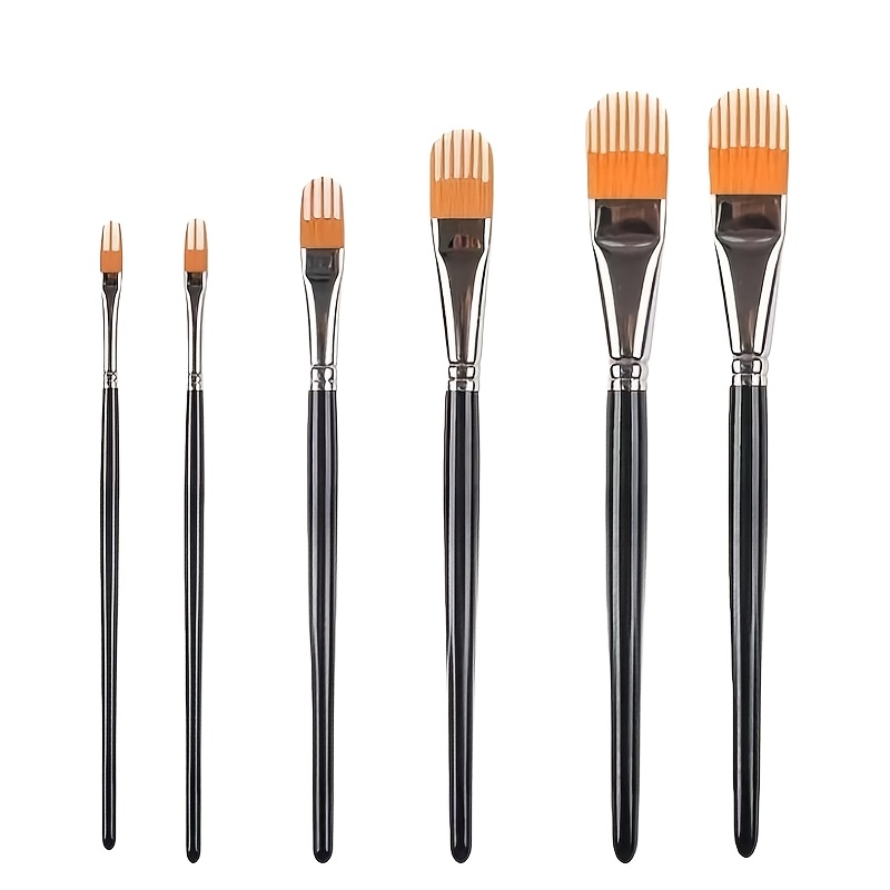 TEMU 1 Set Of Comb Texture Brushes, Featuring Vibrant Bristles, Designed For Dynamic Patterns In Acrylic And Mixed Media, With Ergonomic Black