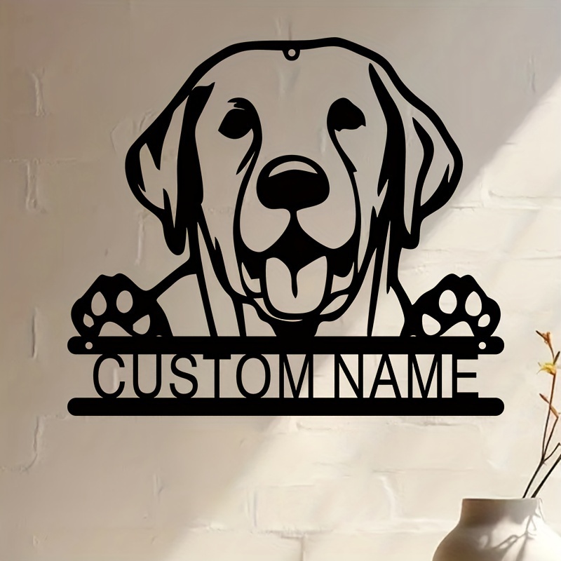 

Custom Metal Sign - Personalized Dog Name Wall Art, Pet Lovers & Dog Moms, Ideal For Kennel