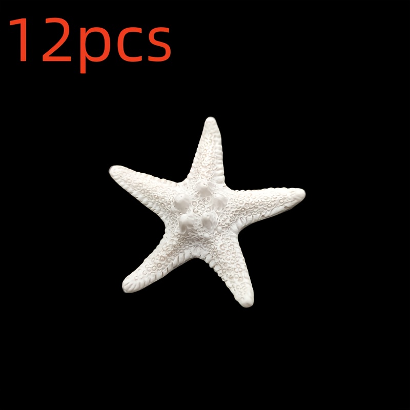 E-shop 12 Stück Harz-Seestern-Dekorationen, 2,05 Zoll Seesterne, geeignet für Hochzeiten, Feiertagsparty-Dekorationen, Wohnraum-Dekorationen zum