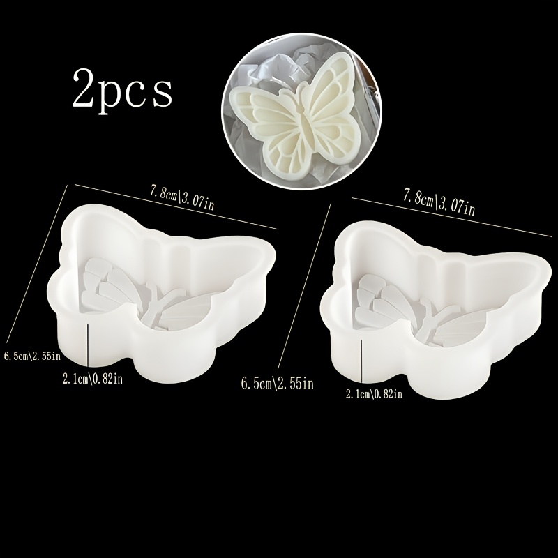 TEMU 2 moldes de arcilla de hueca, forma de 3D , con hueca, adecuados para velas perfumadas, yeso de aromaterapia, resina, resina epoxi, jabón