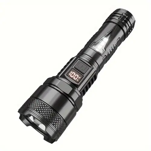 cross border new flashlight outdoor multi functional lighting flashlight type c charging work side light