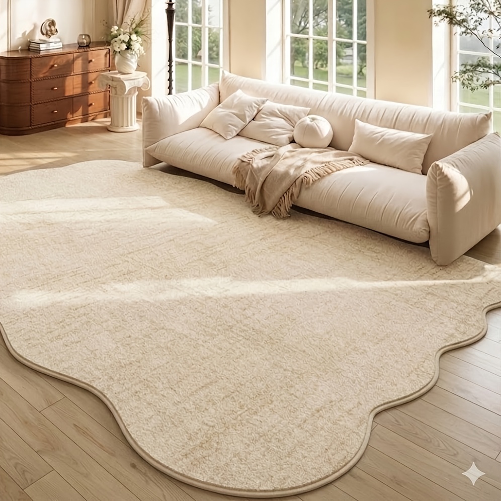   imitation cashmere light luxury instagram style rug with   and soft tones suitable for multiple settings including the living room bedroom study and balcony it combines decorative   with practicality
