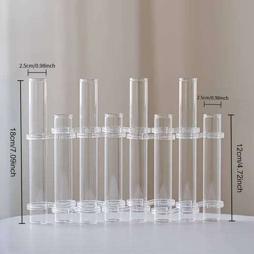 glass test tube vase stand transparent creative hydroponic flower holder row combination ornament balcony flower rack