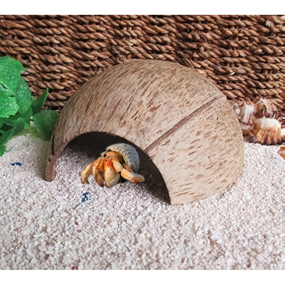 

For Small Pets - Abs Material, Non-toxic, Ideal For Hermit Crabs, Reptiles, Amphibians, Lizards, Snakes, Spiders, - Vintage Style Hideaway With