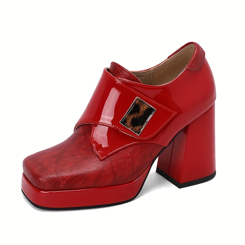 Stylish Red Mary Jane Pumps