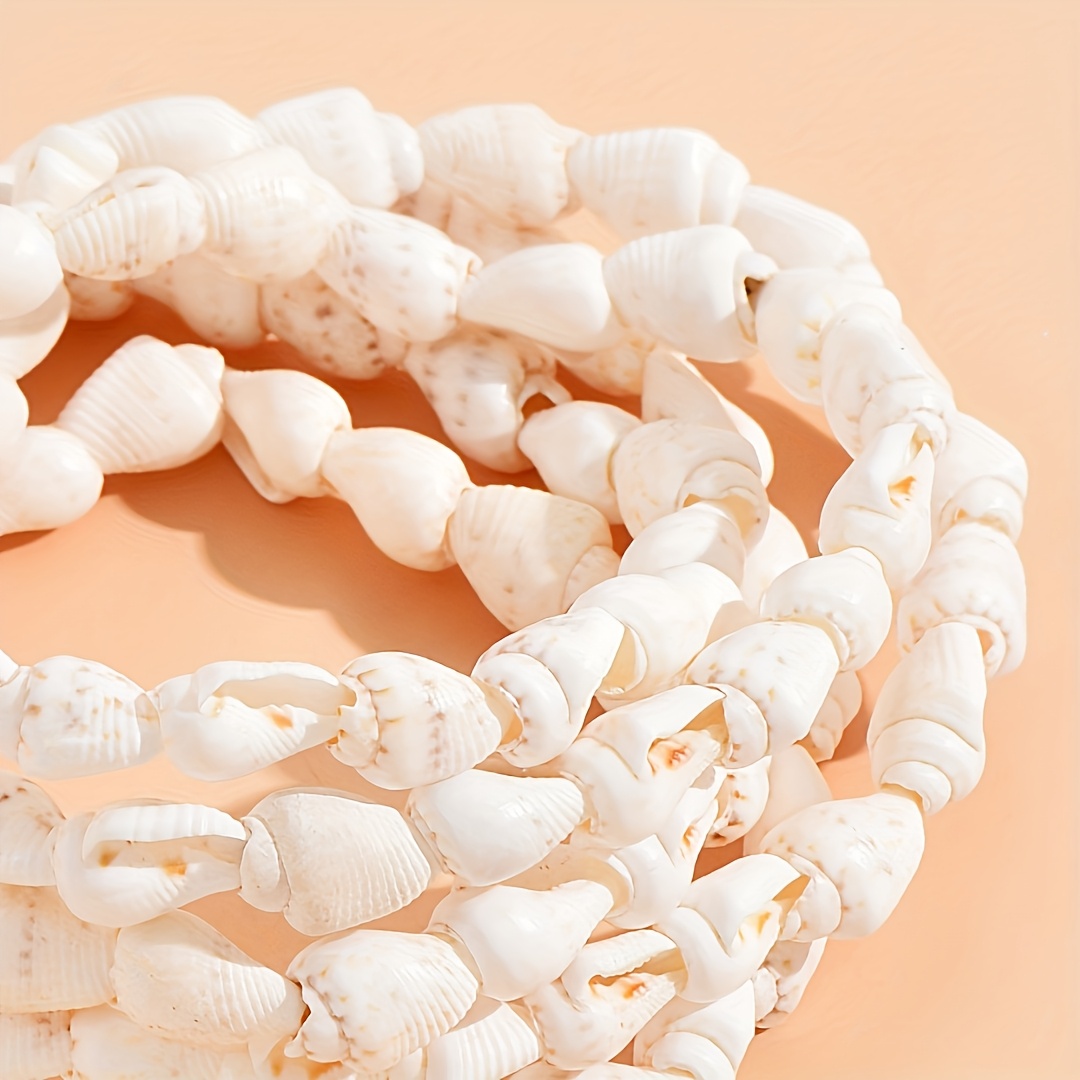 Women's Ocean Style Seashell Long Bracelet, Multi-Layer Wrap