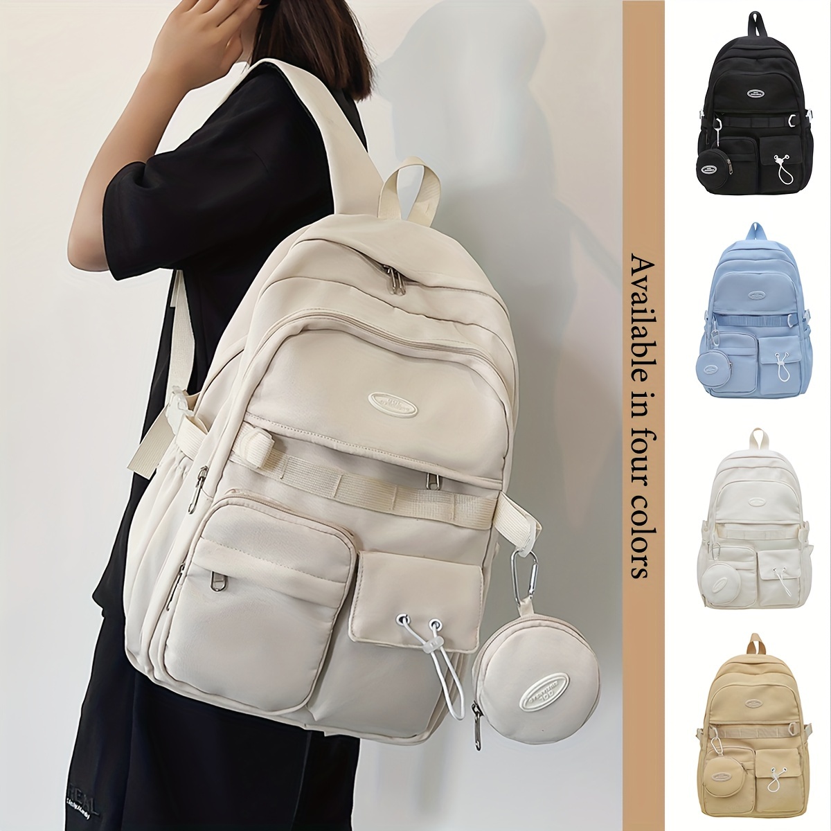 mochila mujer nylon resistente correas Temu Argentina