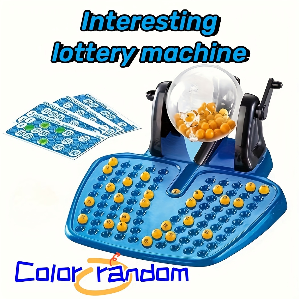 

Shake Lottery Machine, Bingo Game, Hand-shake Lucky Game, Children's Simulated Tabletop Game Toy