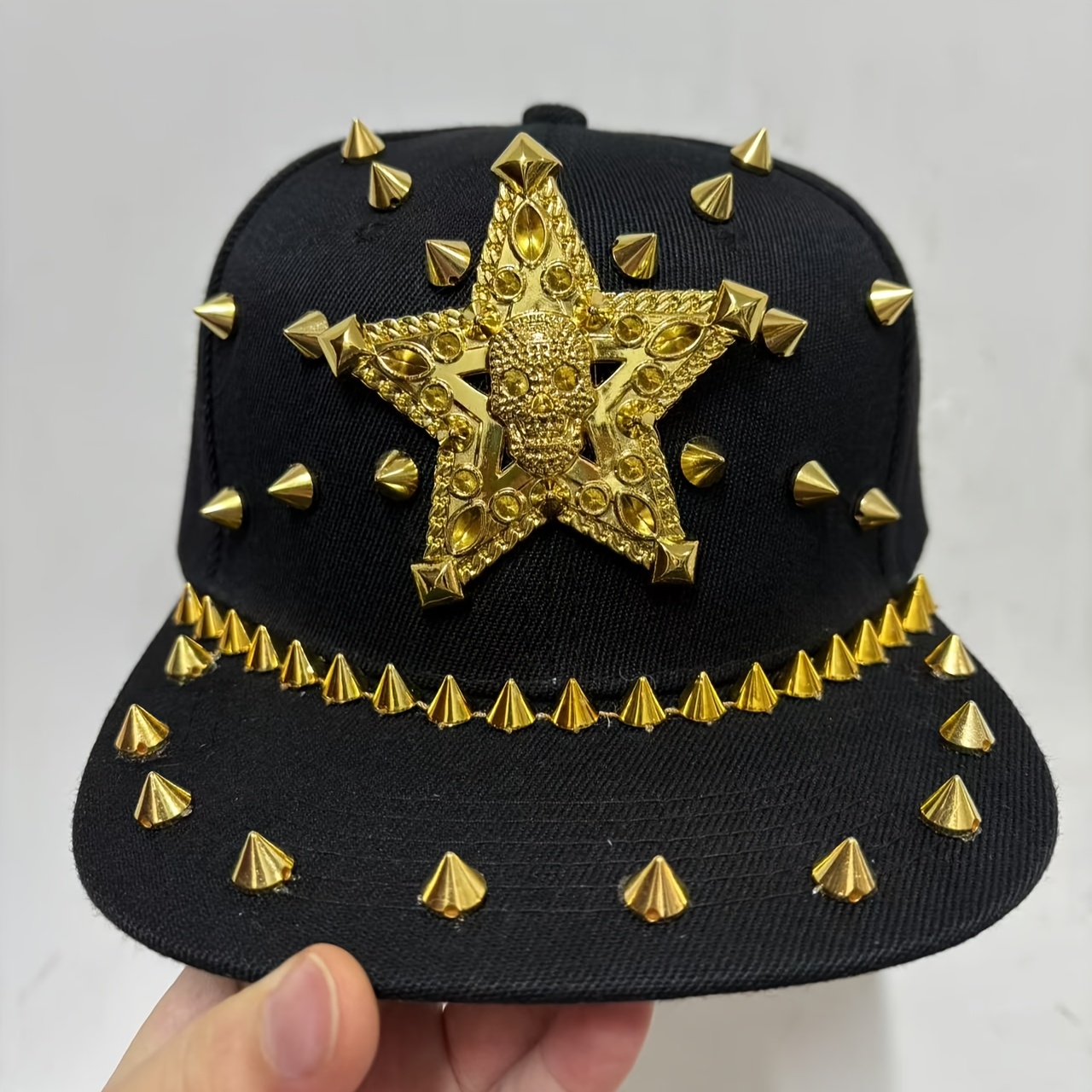 mens new stylish flat brimmed hip hop street dance punk - Temu