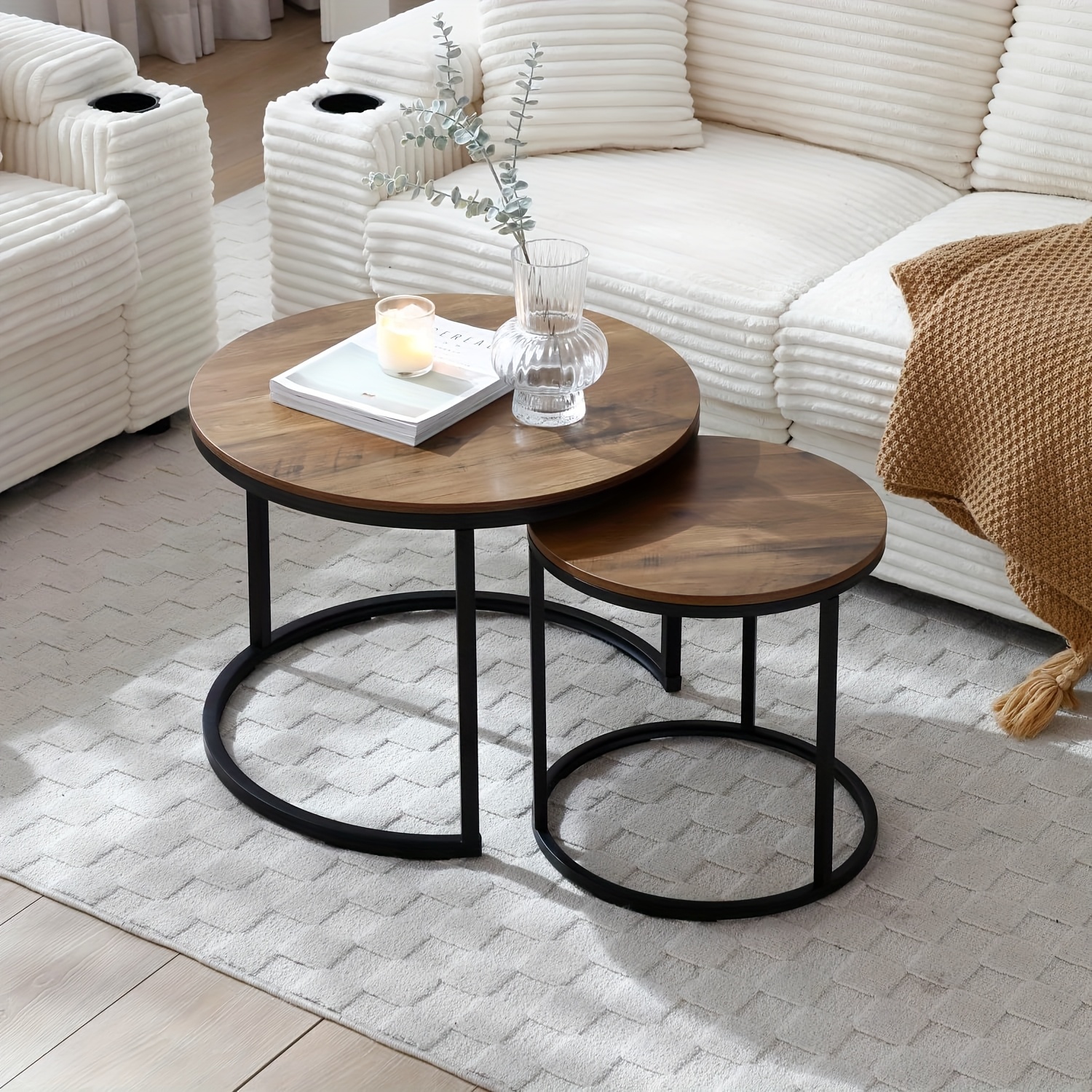 nesting tables as coffee table sold on Temu United States