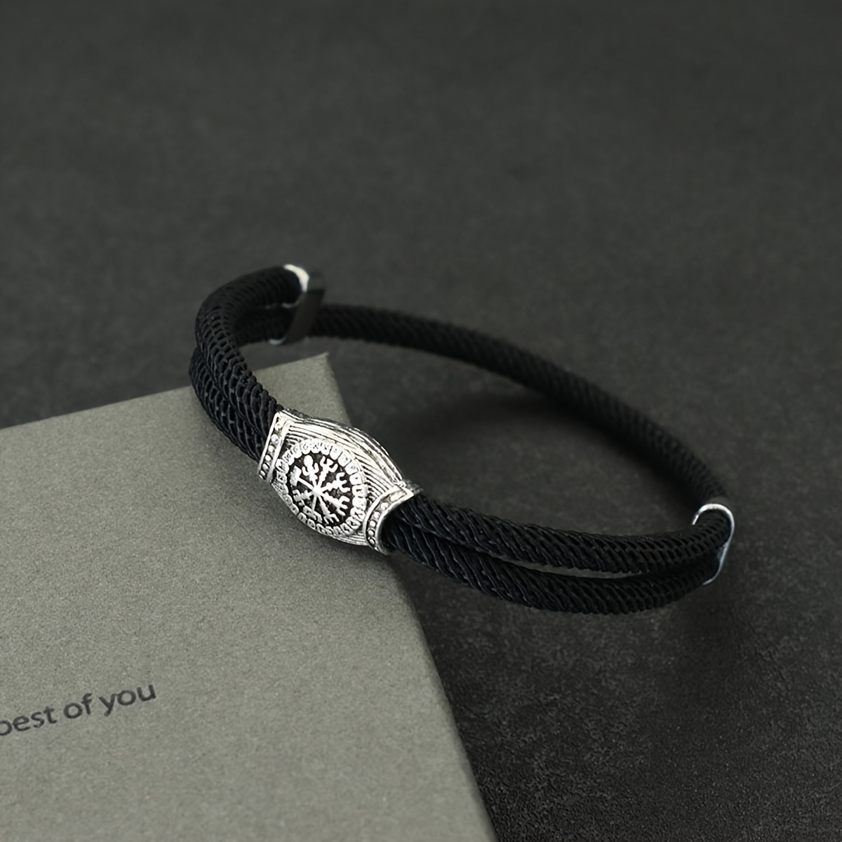 E-shop Herren Wikinger-Armreif, verstellbarer Gleitseil-Armreif, Wikinger, geeignet für Strand, Surfen, nautisches Geschenk, Retro-Wikinger-Armreif für