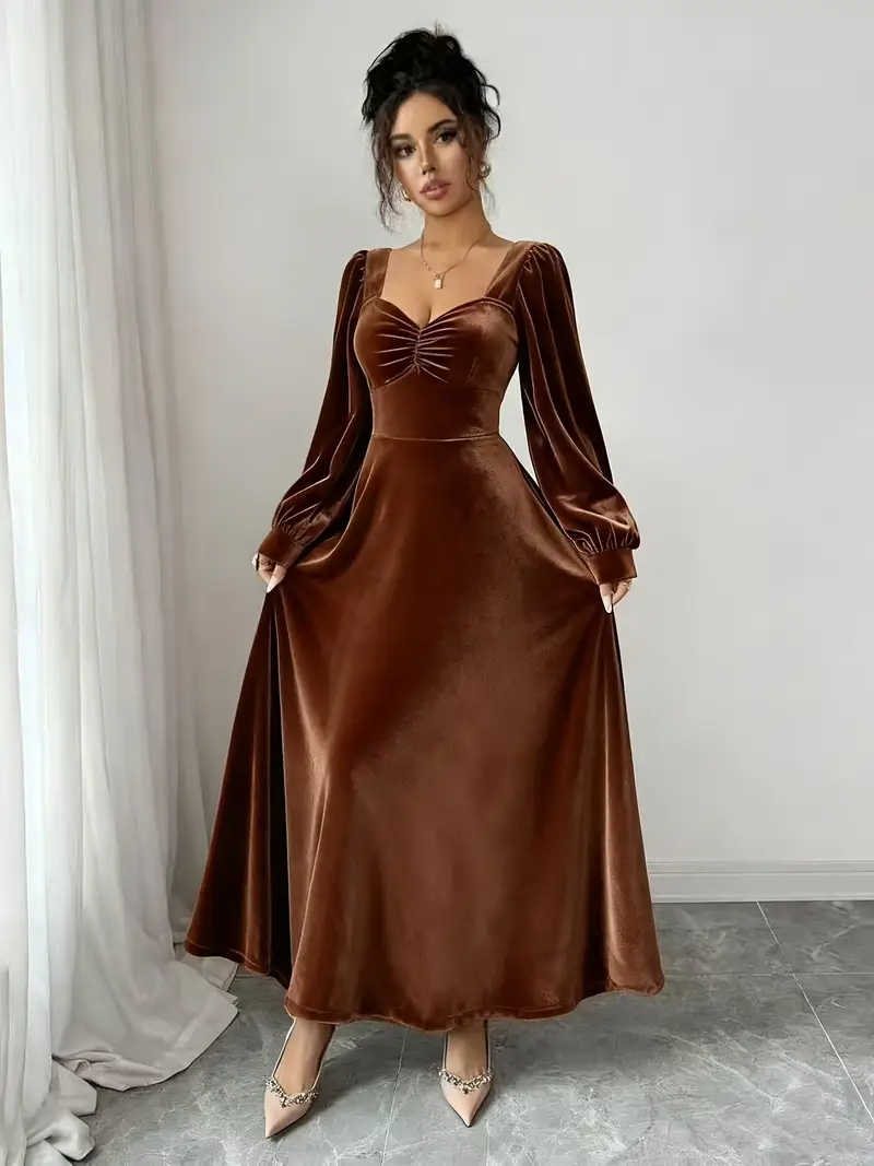 casual velvet maxi dress Flora' Velvet Maxi Dress Grace and Joy Company