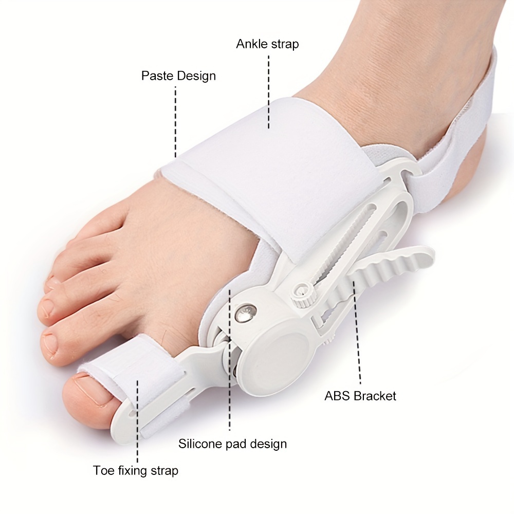 adjustable toe splint sleeve for men women anti slip heel strap fits   feet ideal for night home use long     details 2
