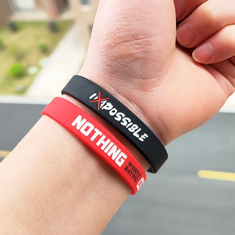 Supreme rubber bracelet hotsell