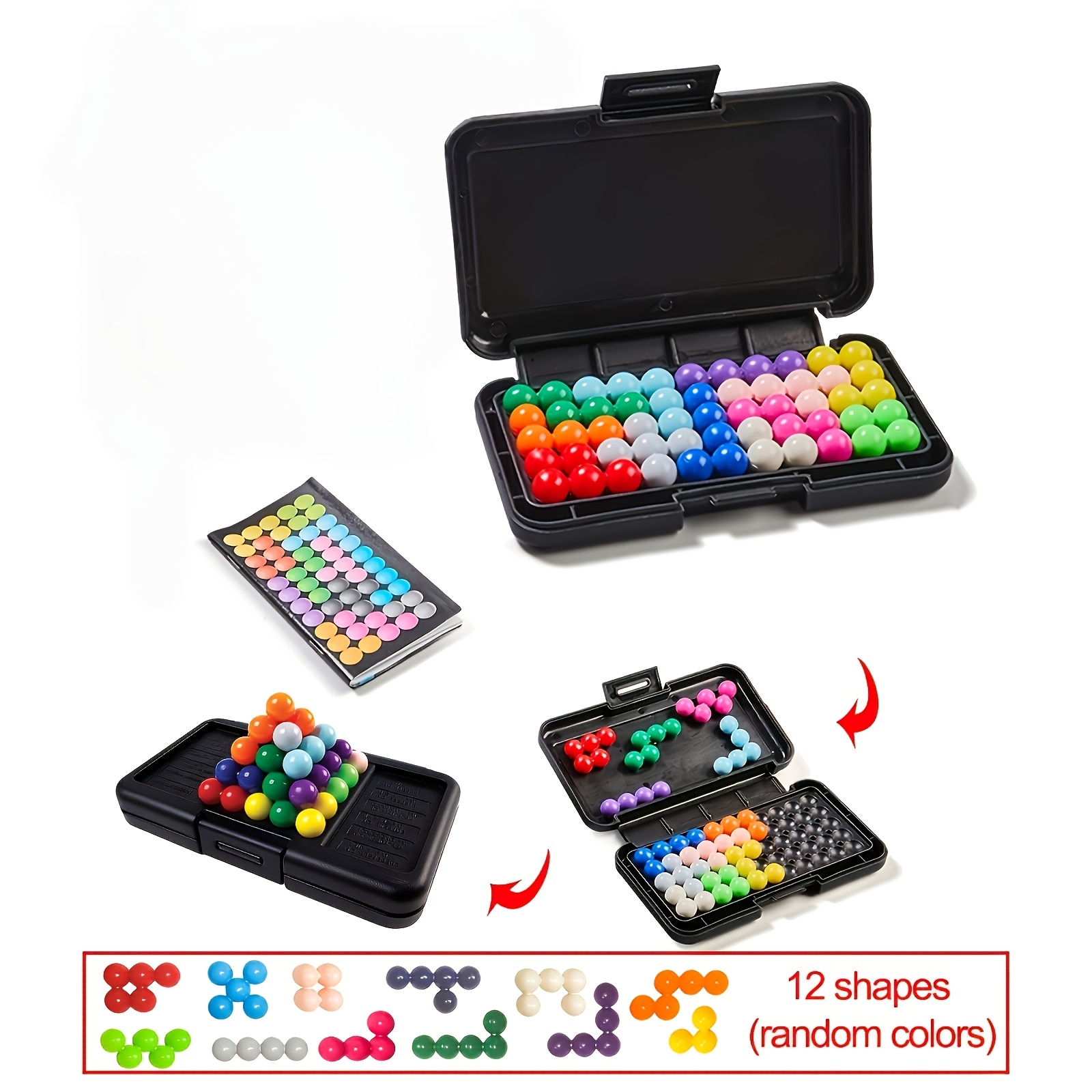 Image of 200 Levels Of 3d Three-dimensional Puzzle Pyramid Unlocking Game, 2d/3d Puzzle Game, Portable Travel Toy, Random Colors