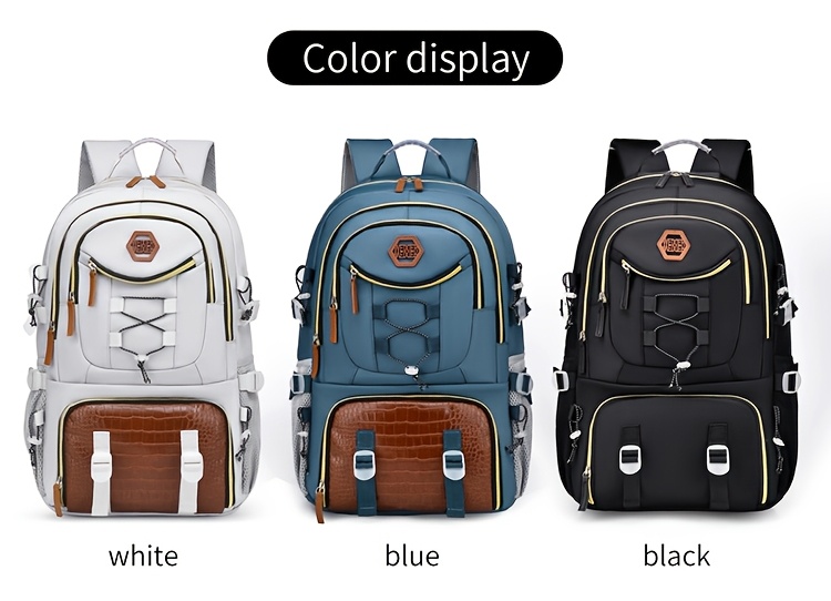 [Durable Travel Backpack] Durable Large Capacity Backpack | Separate Shoe Compartment, Easy-to-Clean, Multiple Compartments for Business Trips, Daily Use & Outdoor Travel - Holiday Gift, Adjustable Strap, Lightweight, Laptop Compartment, Travel Gear
