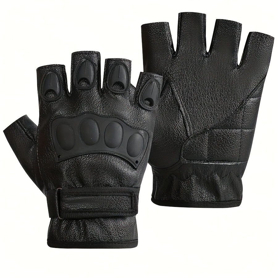 Interstate Leather Men's Basic Fingerless Gloves