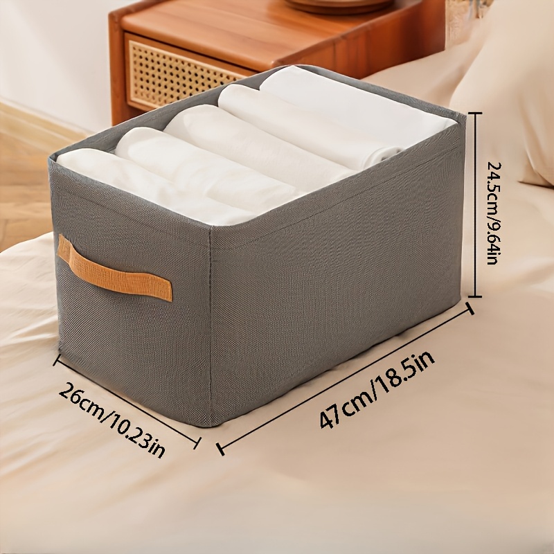 Rectangular Unfinished Tension Mount Storage Basket - Sturdy Thickened , Space For Clothing, Pants, And Miscellaneous Items, Lightweight And Essential For Household And Dormitory Organization