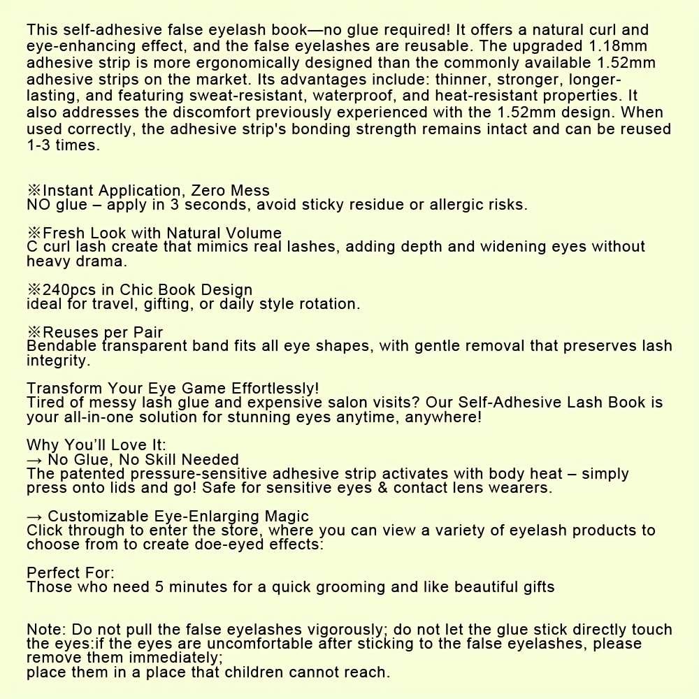 240pcs self eyelashes book no needed natural wispy lashes reusable lightweight easy to apply for beginners fluffy anime style cluster lashes high volume false eyelash kit cosmetics premium gift packaging details 0