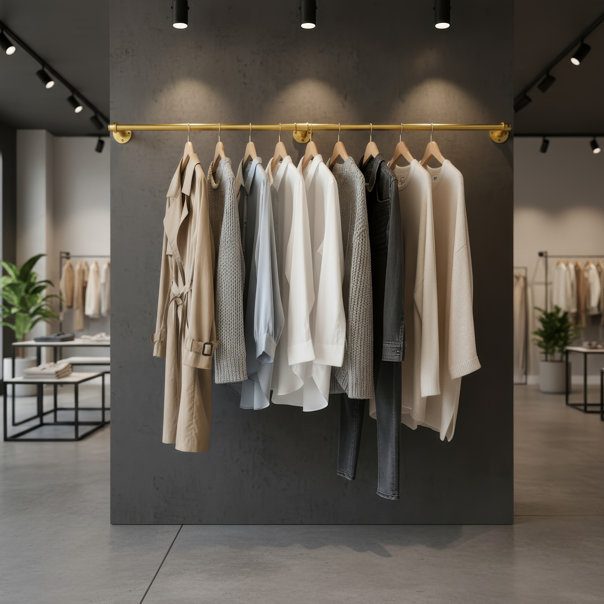 Temu Falra Szerelhető RuhaáLlváNy, 180 Cm-Es Cső Design RuháK AkasztáSáHoz, ErőS Vas RúD Nagy TeherbíRáSú HasznáLatra, IdeáLis Kiskereskedelmi-image