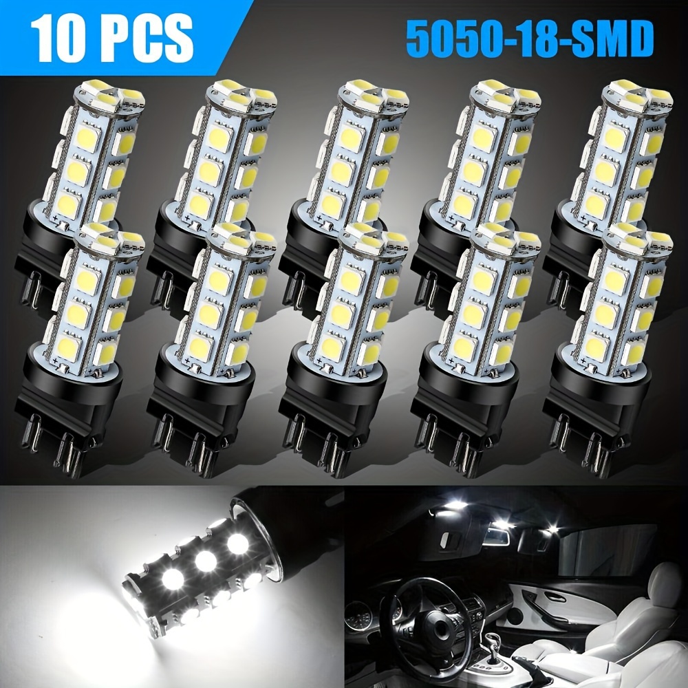 

10 X 3157 3156 Super 18smd Led Car Bulbs 6000k