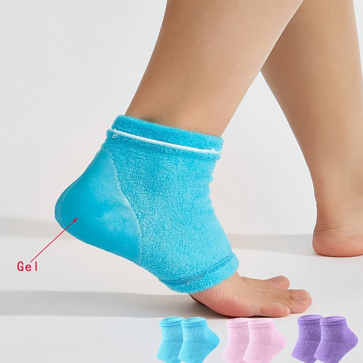 gel heel socks adult gel sock covers care anti Temu Ireland