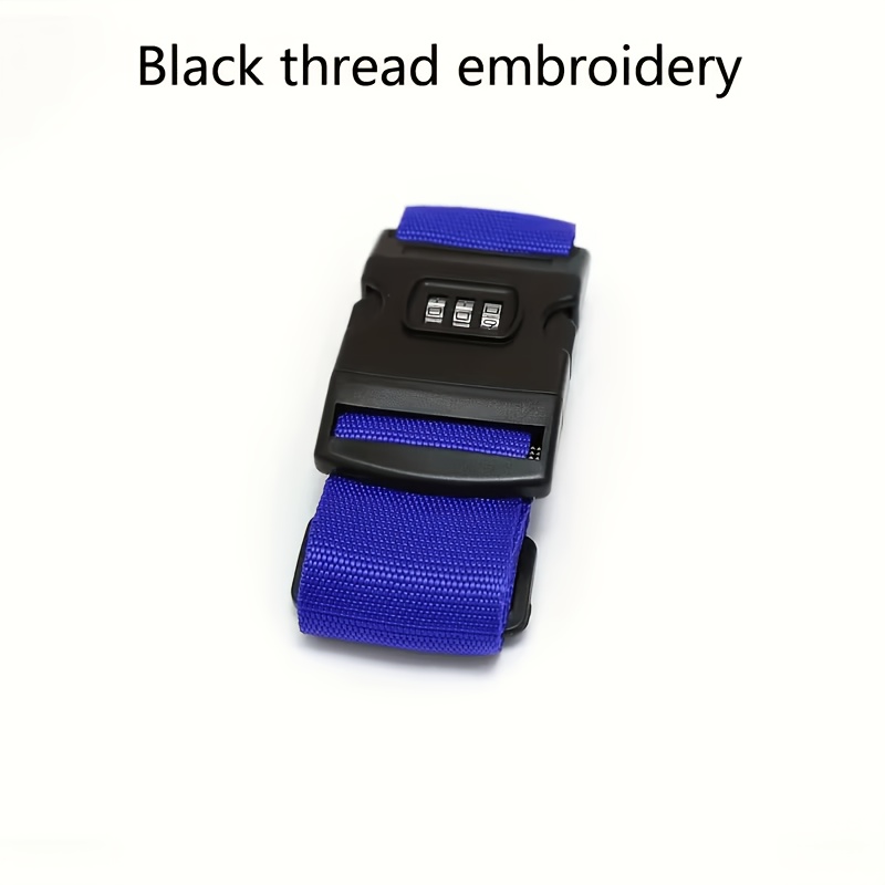 TEMU Personalized[customized] Luggage Strap, Embroidered With Name/text, Design, Anti-theft, Suitable For Business And