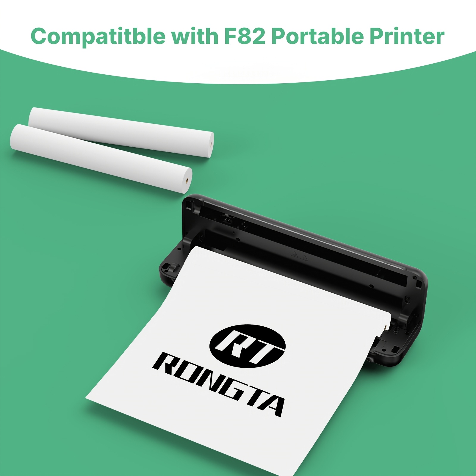 TEMU 3-pack Rongta Professional-grade A4 Thermal Paper Roll Suitable For Portable Printers & Fax Machines, Smoother Finish With Background &