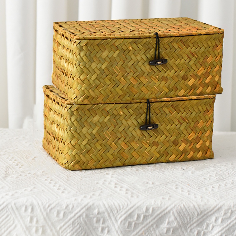 Ikea Cajas De Rattan 2-unidades De Canastas De Almacenamiento Boho