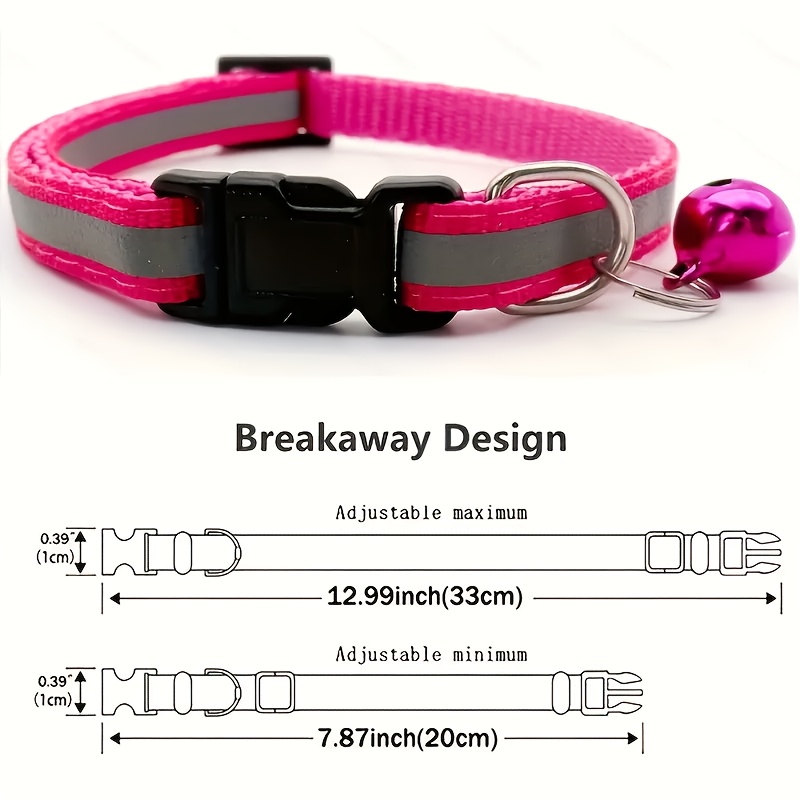 11pcs Reflective Detachable Pet Collars Set