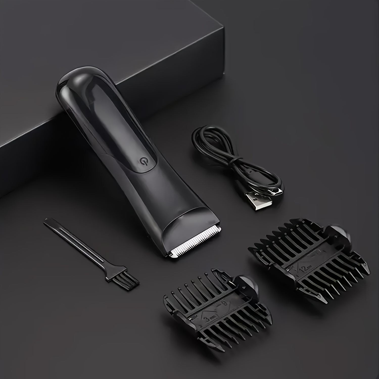 Professioneller Körperhaartrimmer mit 2 Aufsätzen, Keramik-LCD-Display, geeignet für den Intimbereich und den ganzen Körper. Elektrischer Haarschneider mit austauschbaren Keramikaufsätzen für die Haarpflege. Ideales Geschenk. Produktdetails 7