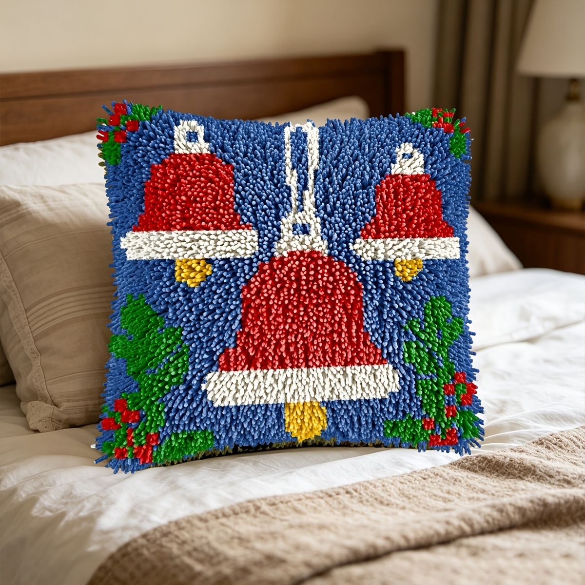 Adult Hook Lock Kit with Christmas Bell & Printed Canvas Tapestry